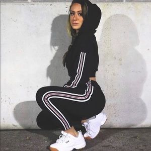 2 piece Sommer Ray jogger/cropped hoodie set